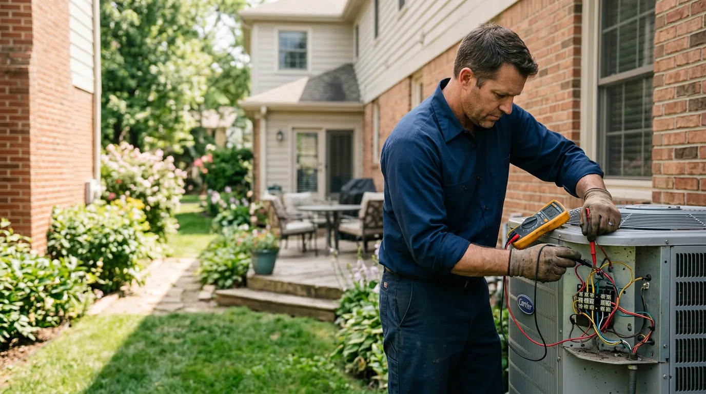 HVAC technician working near Clarksburg, WV